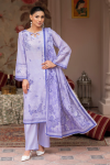 3 Piece Unstitched Lavender Premium Lawn